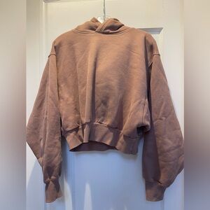 ARITZIA TNA Crop Hoodie Mauve/Pink Size M